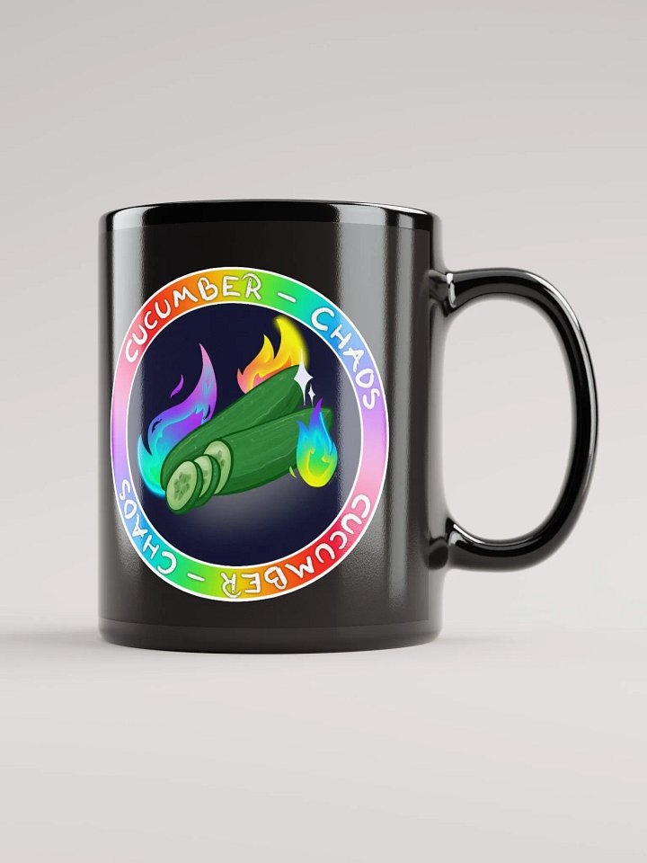 Cucumber Chaos - Black Glossy Mug product image (1)