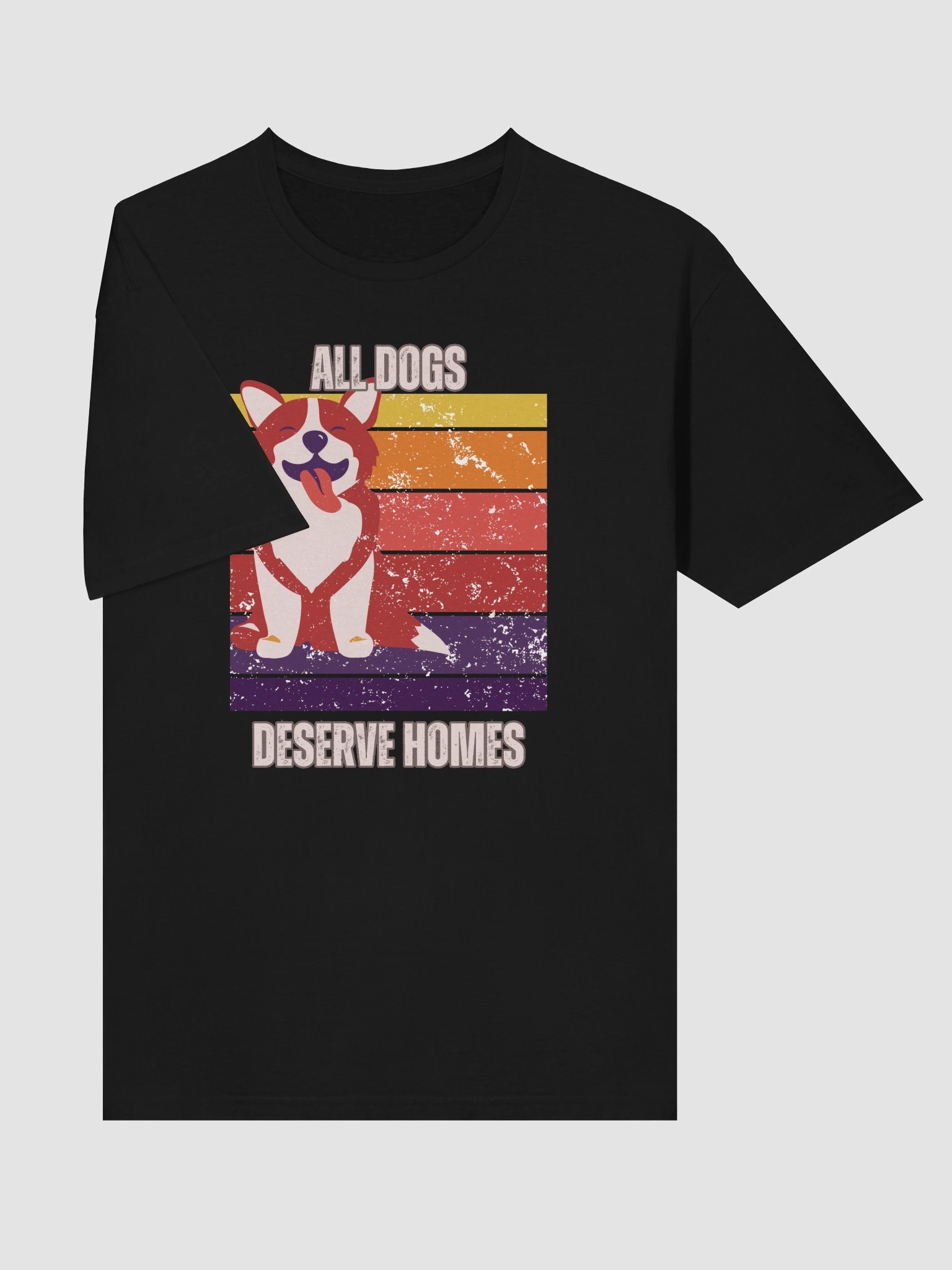 All Dogs Deserve Homes – Retro Dog Lover T-Shirt product image (3)