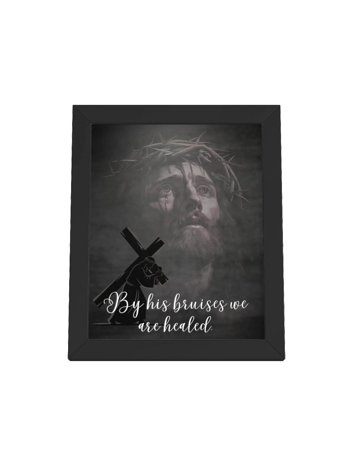 Modern Catholic Wall Art – Redemption Crown Matte Poster | Framed Jesus Art | Christian Home Décor product image (1)