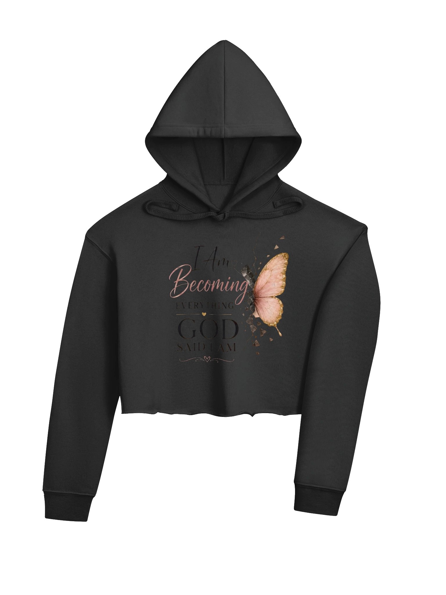 I Am Becoming Everything God Said I Am.™ Cropped Hoodie product image (25)
