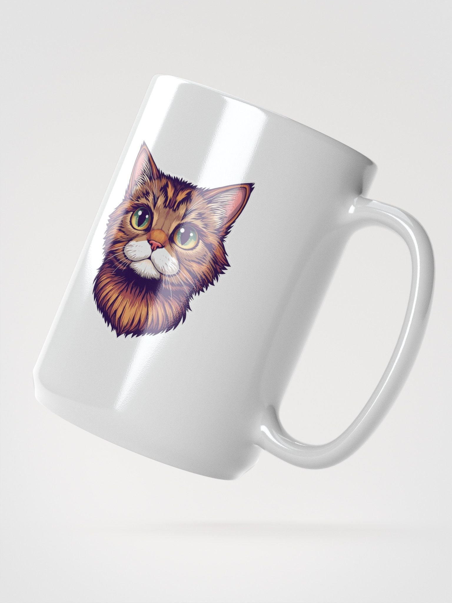 Whiskered Dream White Glossy Mug product image (3)