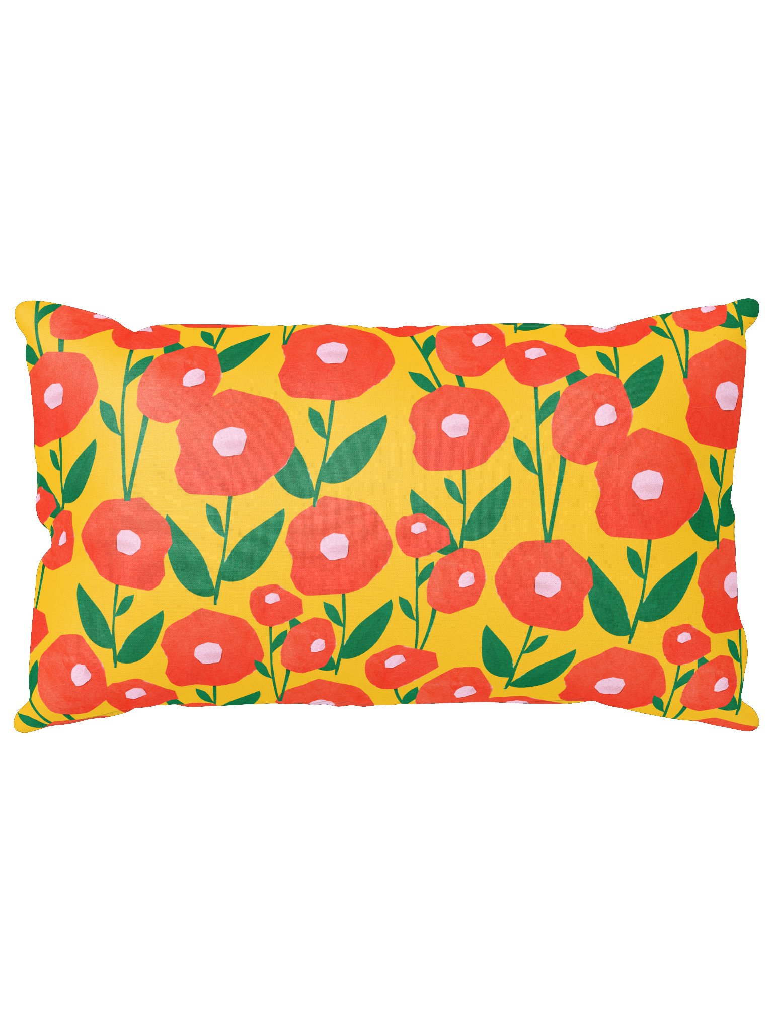 Bold Poppy Floral All-Over Print Pillow product image (5)