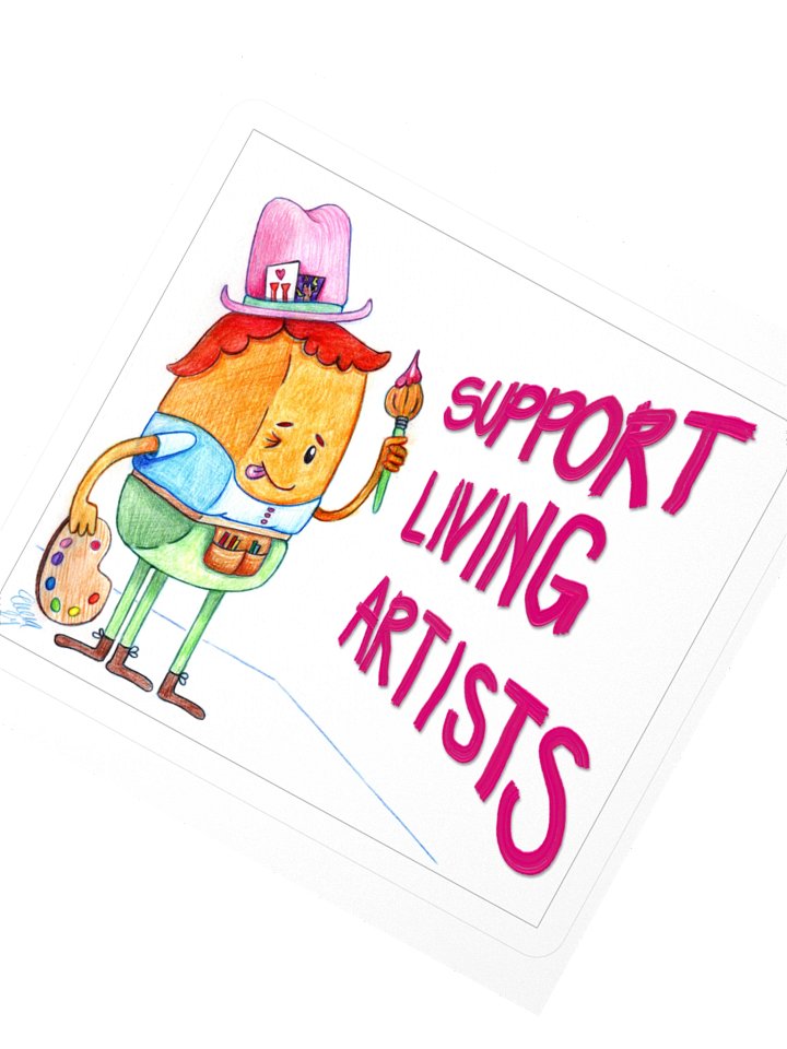 Support Living Artists Sticker product image (2)