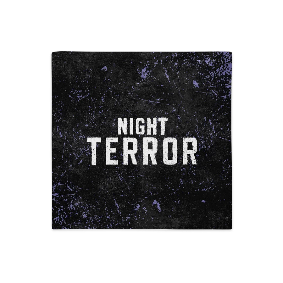 NIGHT TERROR: 90s Themed Print Premium Square Pillow Case product image (1)
