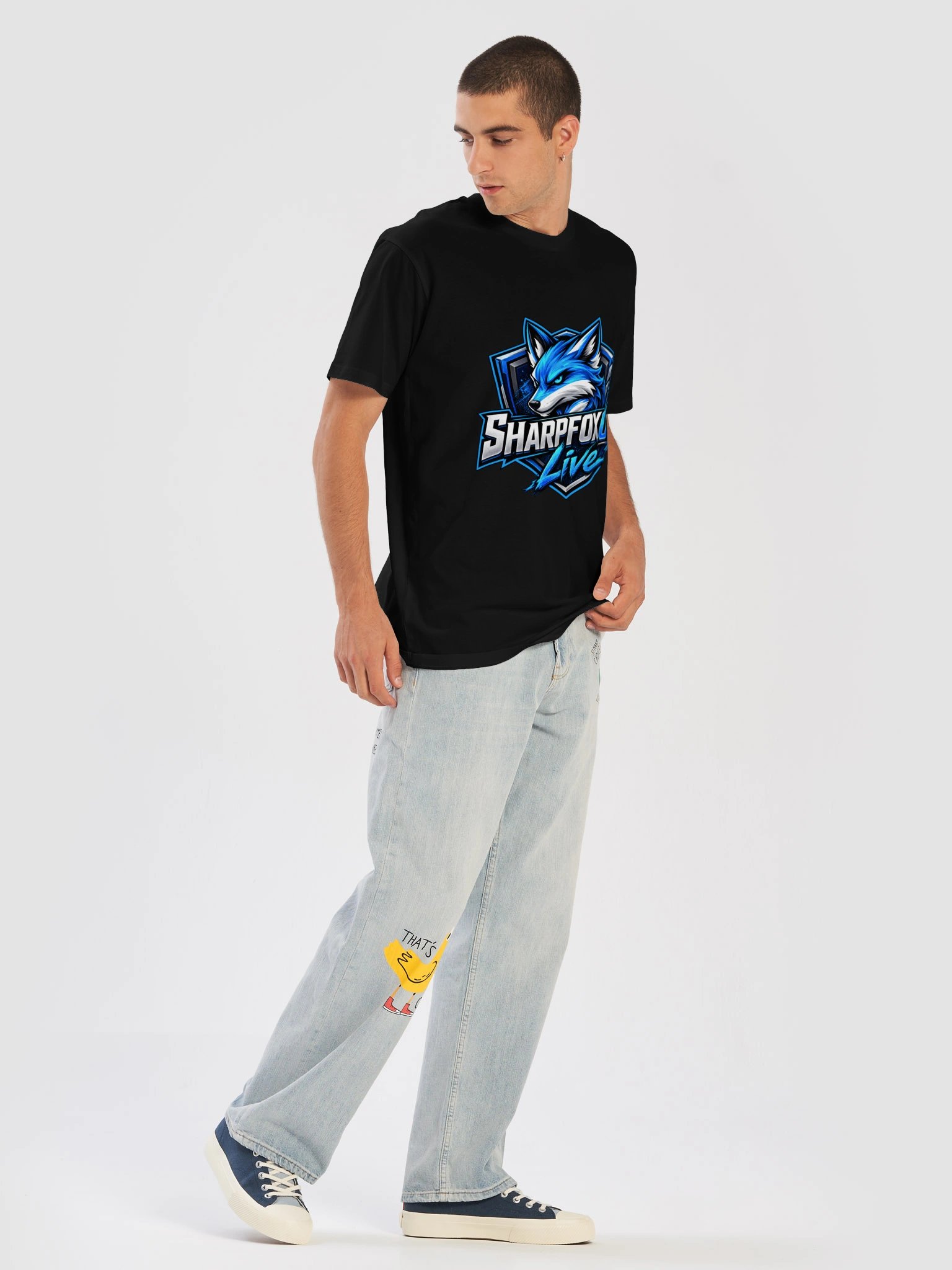 "Midnight Blue" Colored-Main Logo Unisex T-Shirt product image (5)