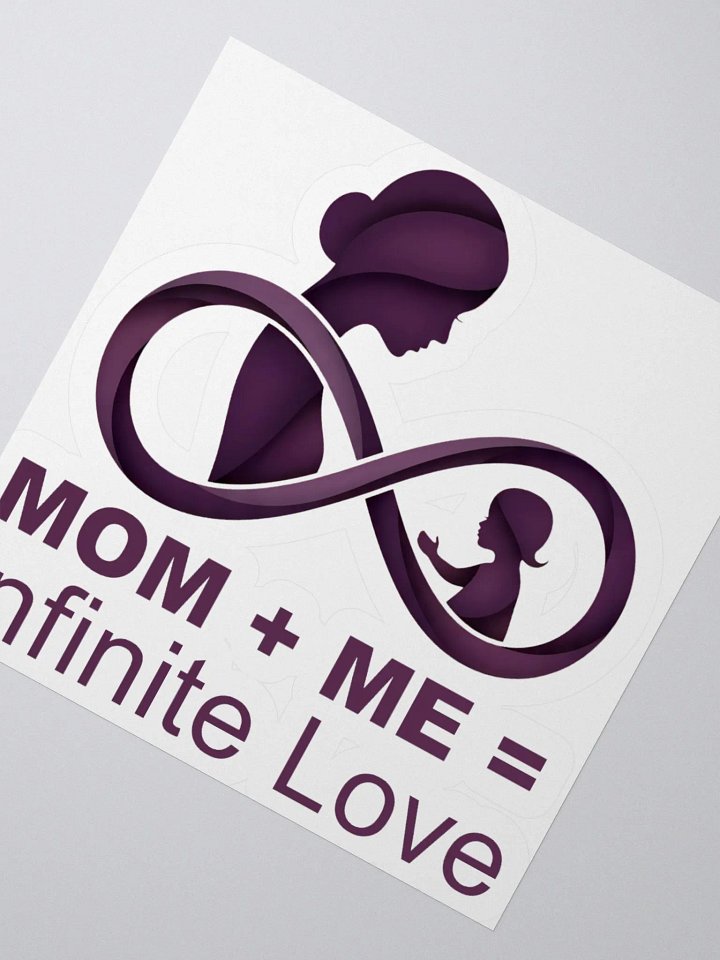 Mom + Me = Infinite Love | Mother's Day Kiss Cut Stickers for Moms & Kids product image (5)