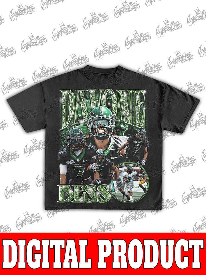 Davone Bess Hawaii Rainbow Warriors NFL Wide Receiver Vintage Bootleg Graphic product image (1)