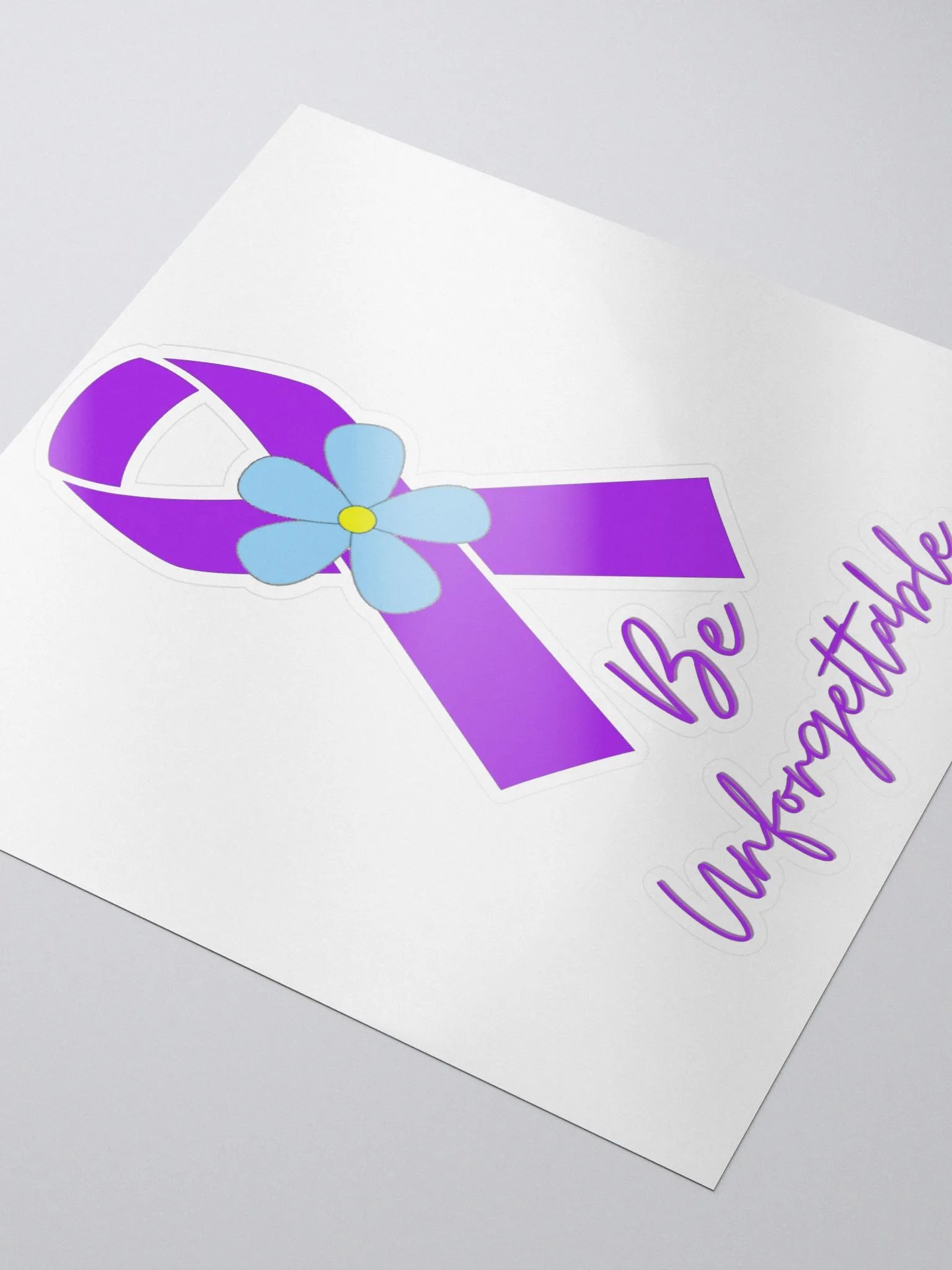 Alzheimers Awareness Kiss Cut Stickers product image (3)