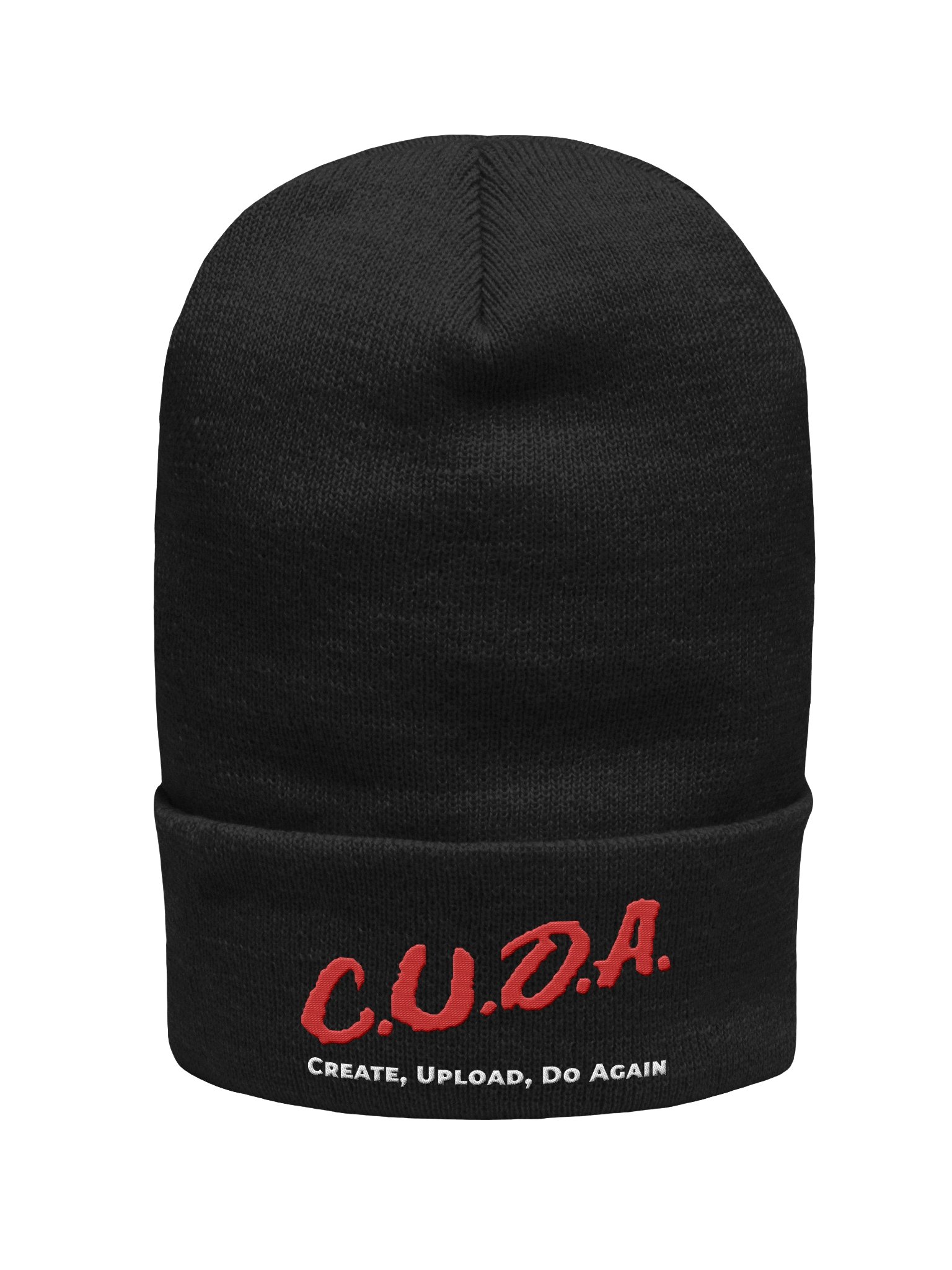 C.U.D.A. Red Cursive Beanie product image (5)