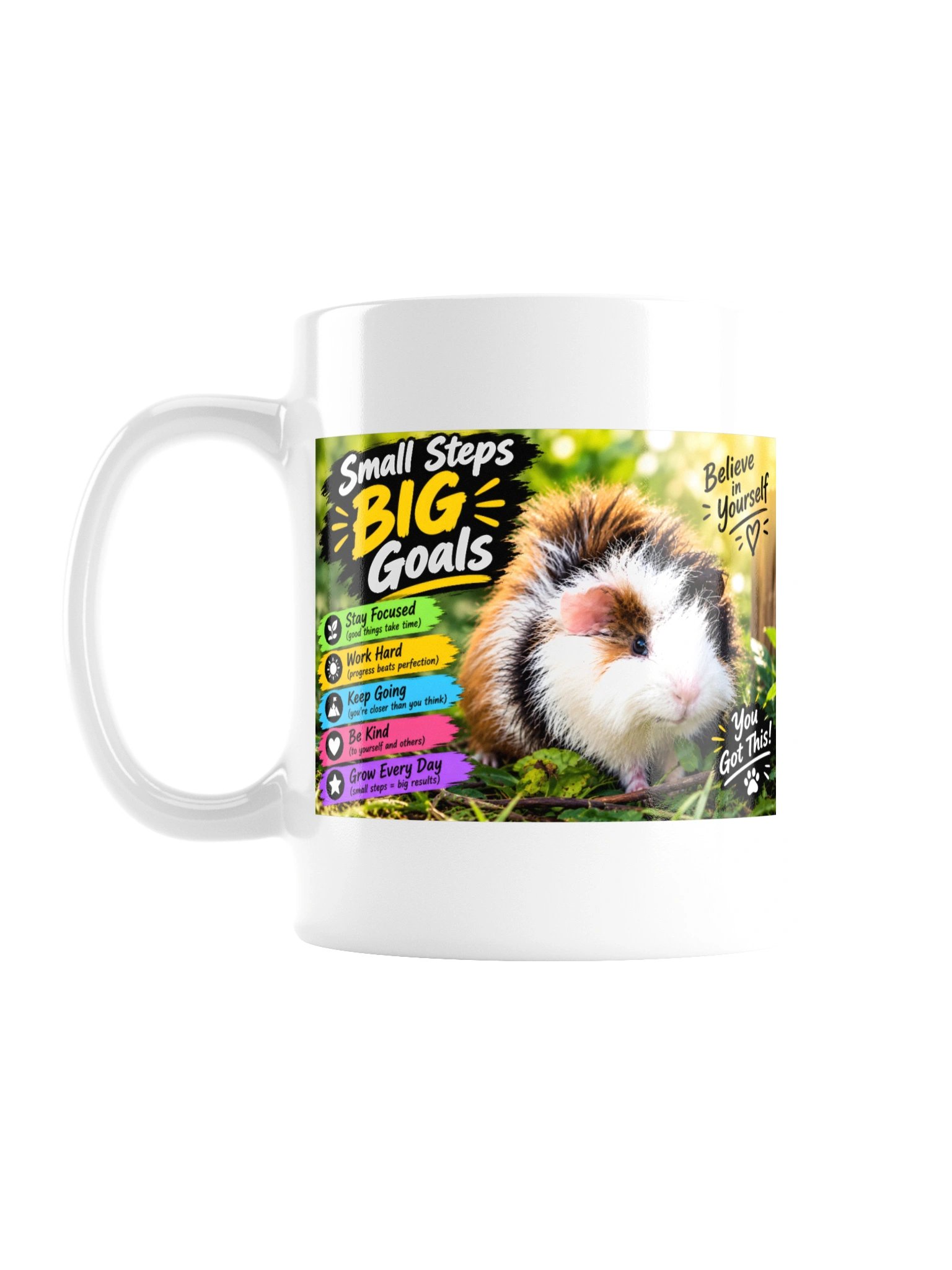 Small Steps Big Goals Guinea Pig Mug product image (2)