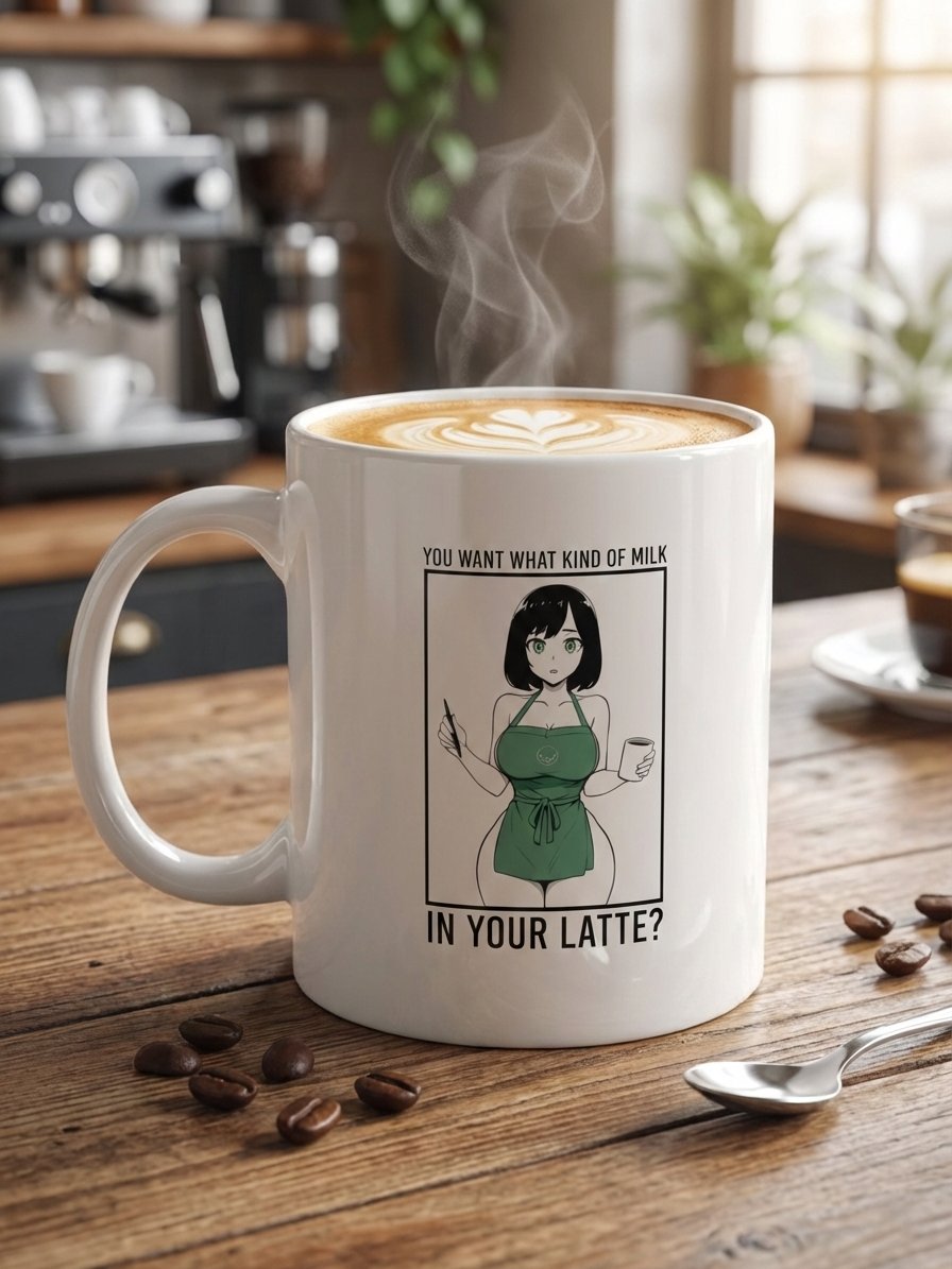"What Kind of Milk?" Barista Spirit Anime Mug - Kissaten Series product image (2)