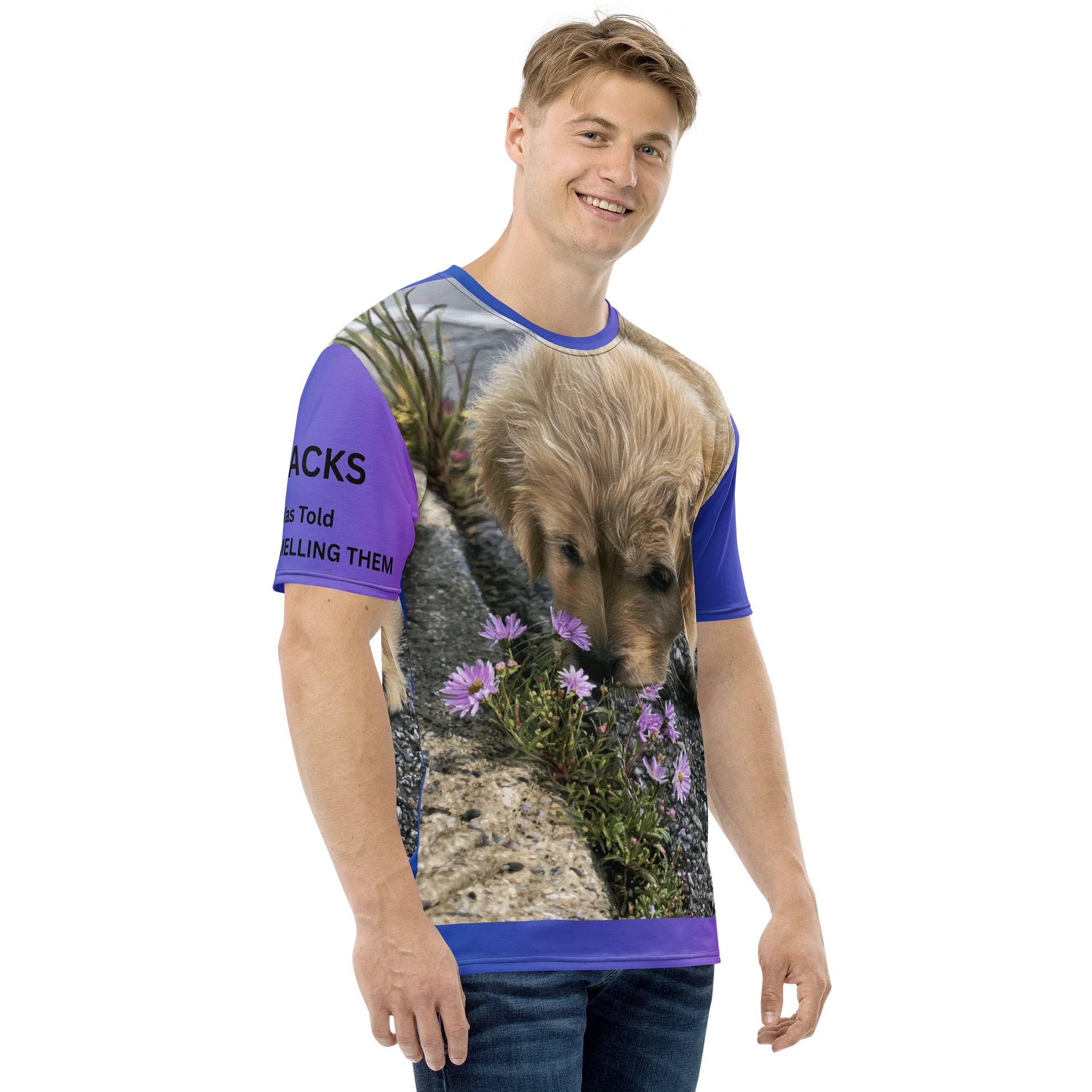 Pups & Posies: CRACKS All-Over Print Humor Tee product image (4)