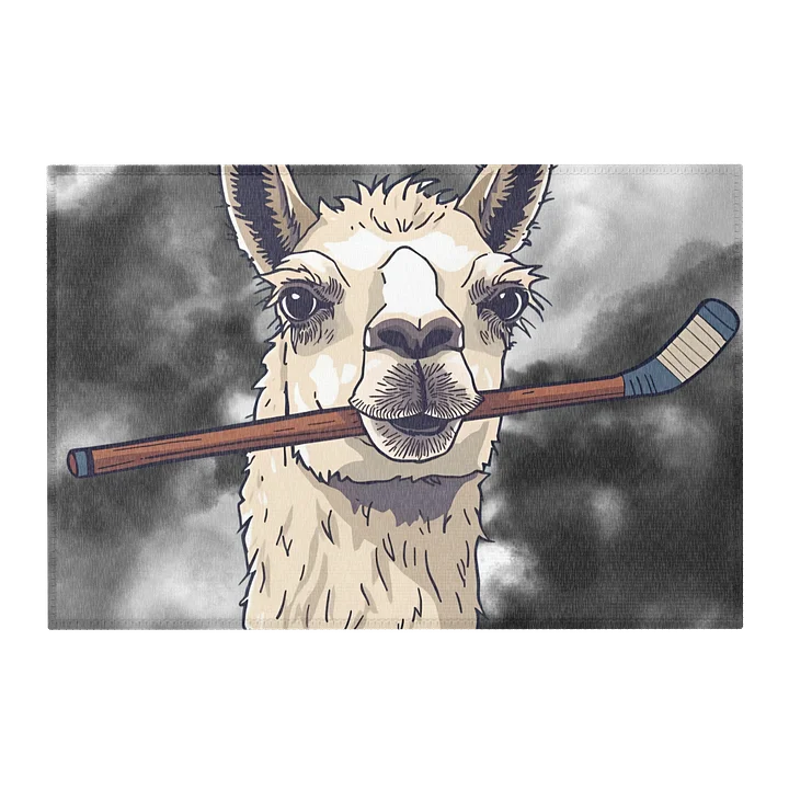 Llama Hockey Area Rug product image (2)