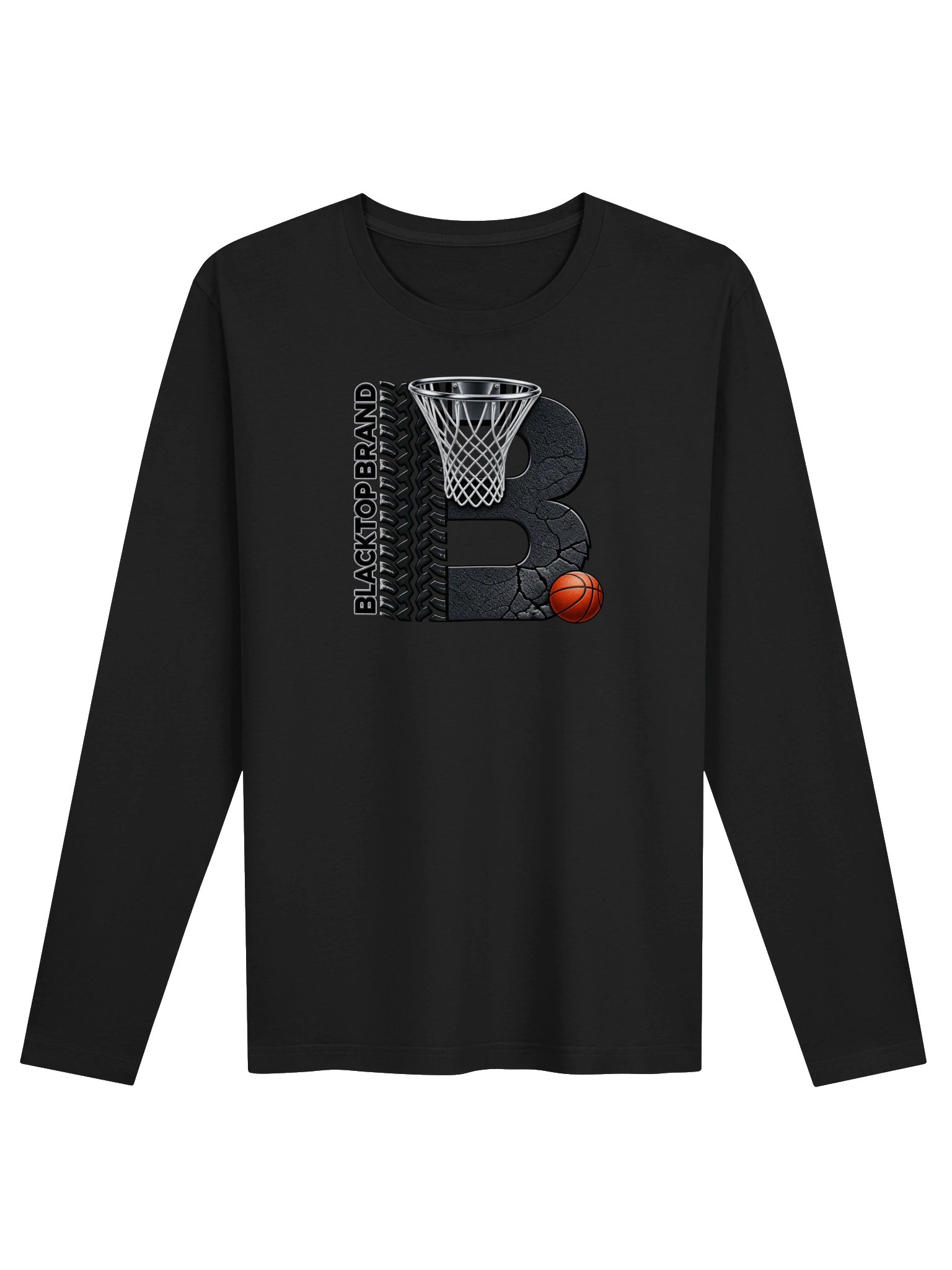 Blacktop Brand Basketball Long Sleeve Tee product image (1)