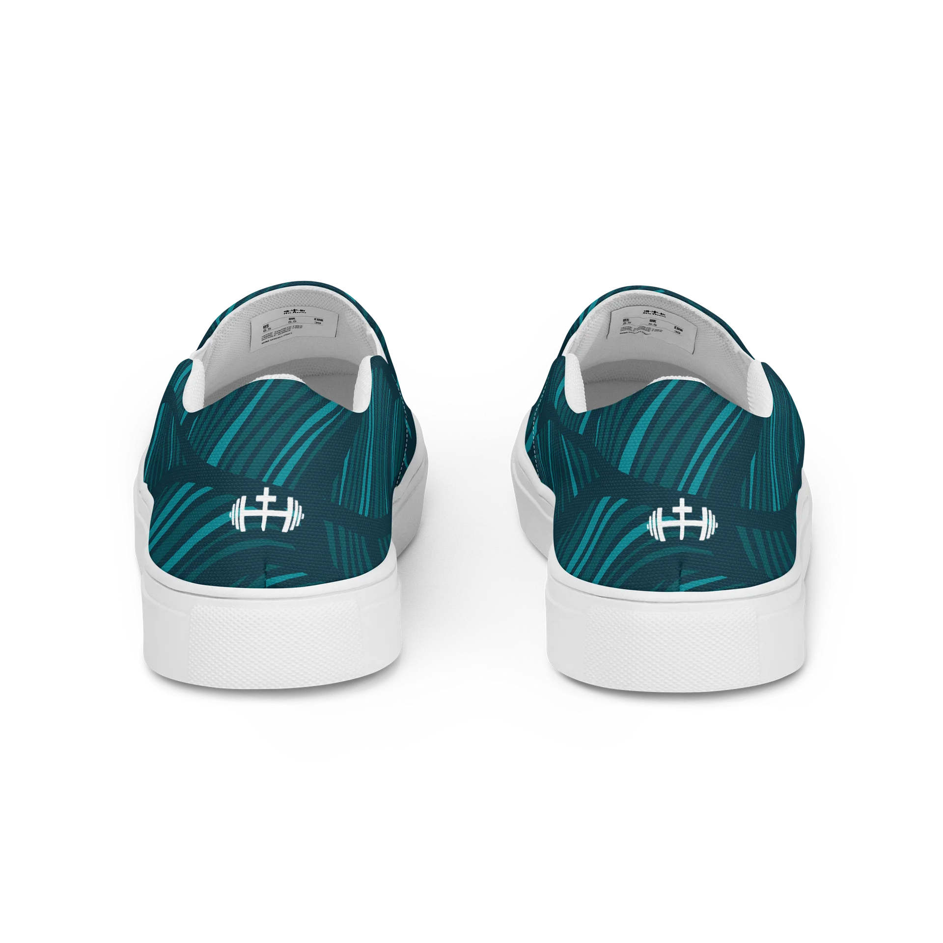 Womens His House Canvas Slip Ons - Shadow Leaf product image (2)