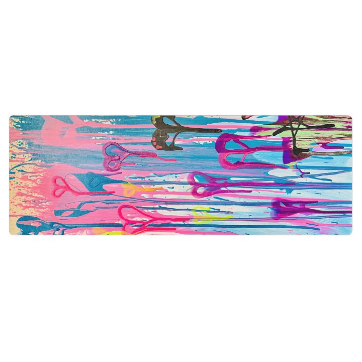 Dripping Hearts Yoga Mat product image (1)