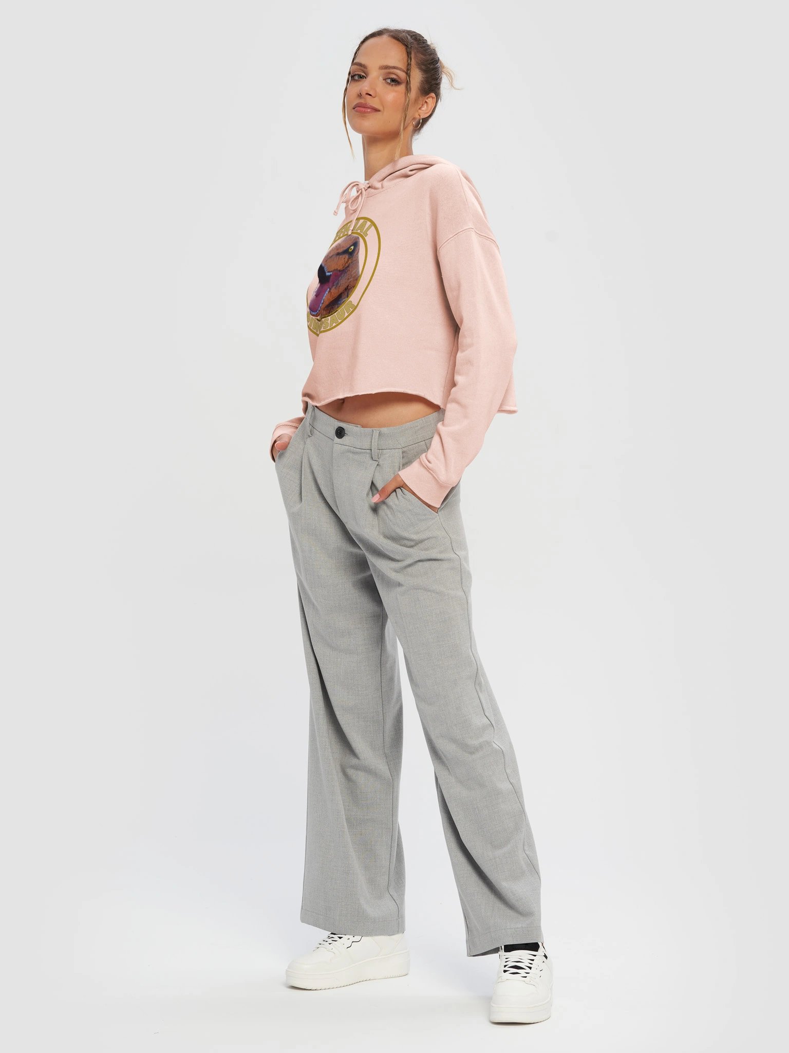SIGNATURE Line Official Dino Premium Lightweight Cropped Hoodie product image (3)