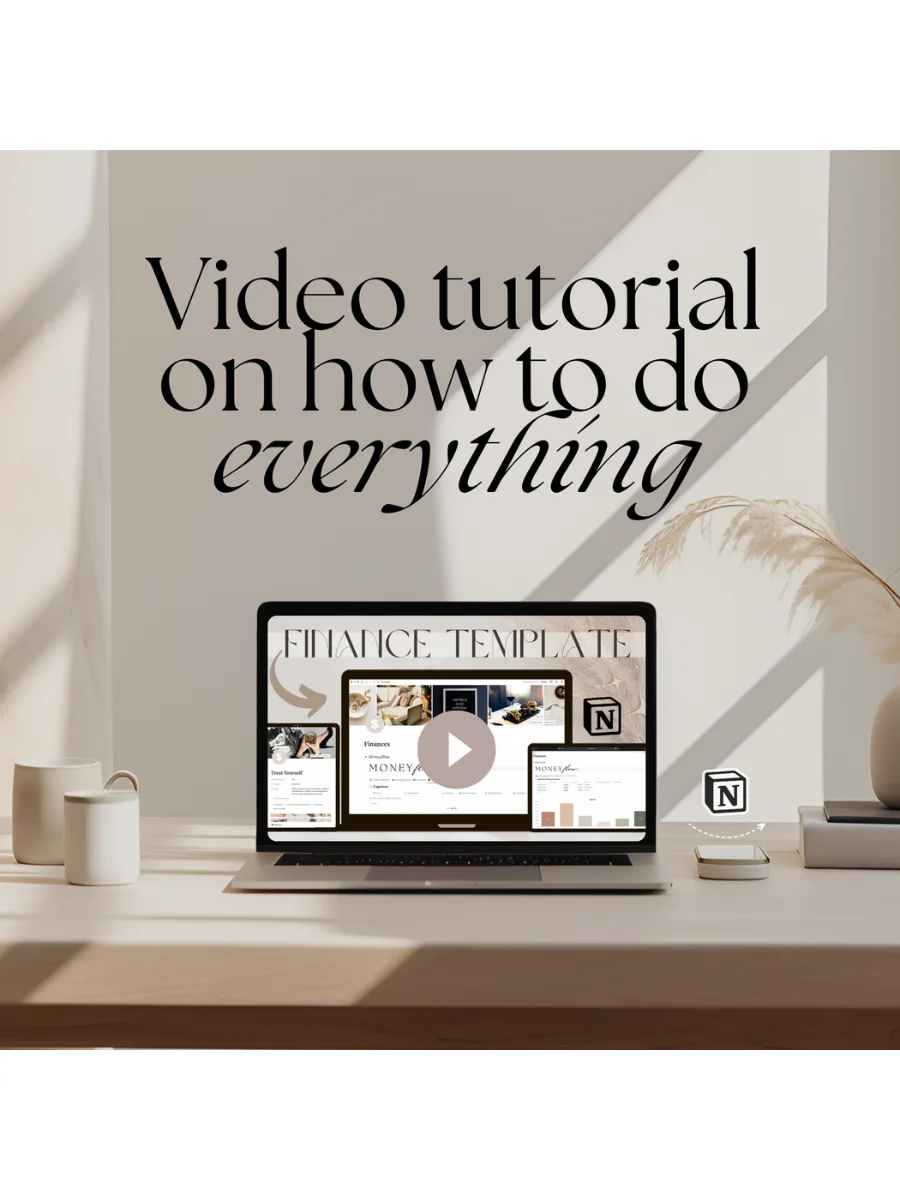 Aesthetic Notion Financial Planner Template product image (10)