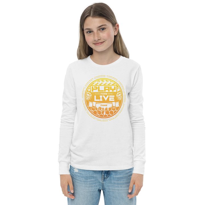 Play More Live More Youth Long Sleeve T-Shirt product image (33)