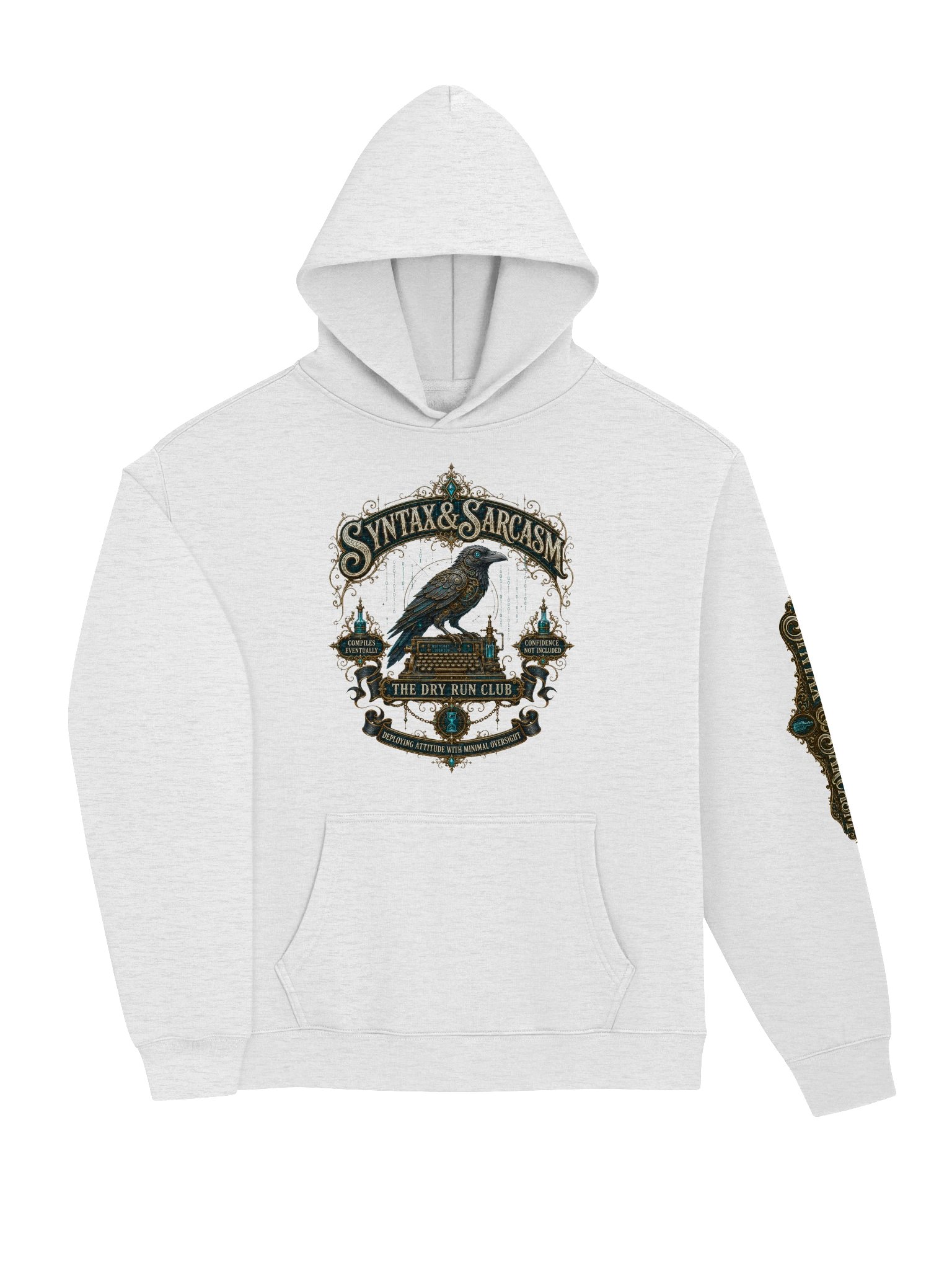 Syntax & Sarcasm Dry Run Club Premium Oversized Hoodie product image (55)