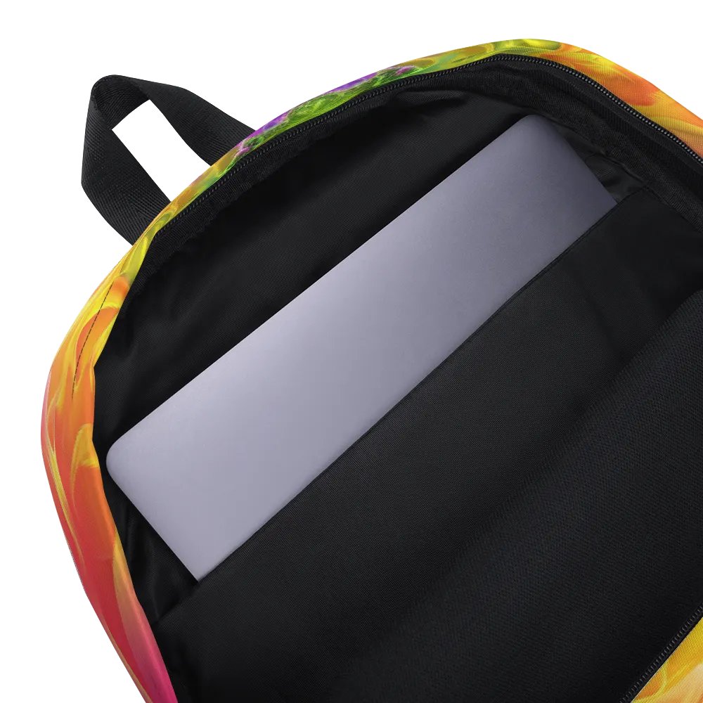 Rainbow Fractal Backpack - Fun Style & Function product image (5)
