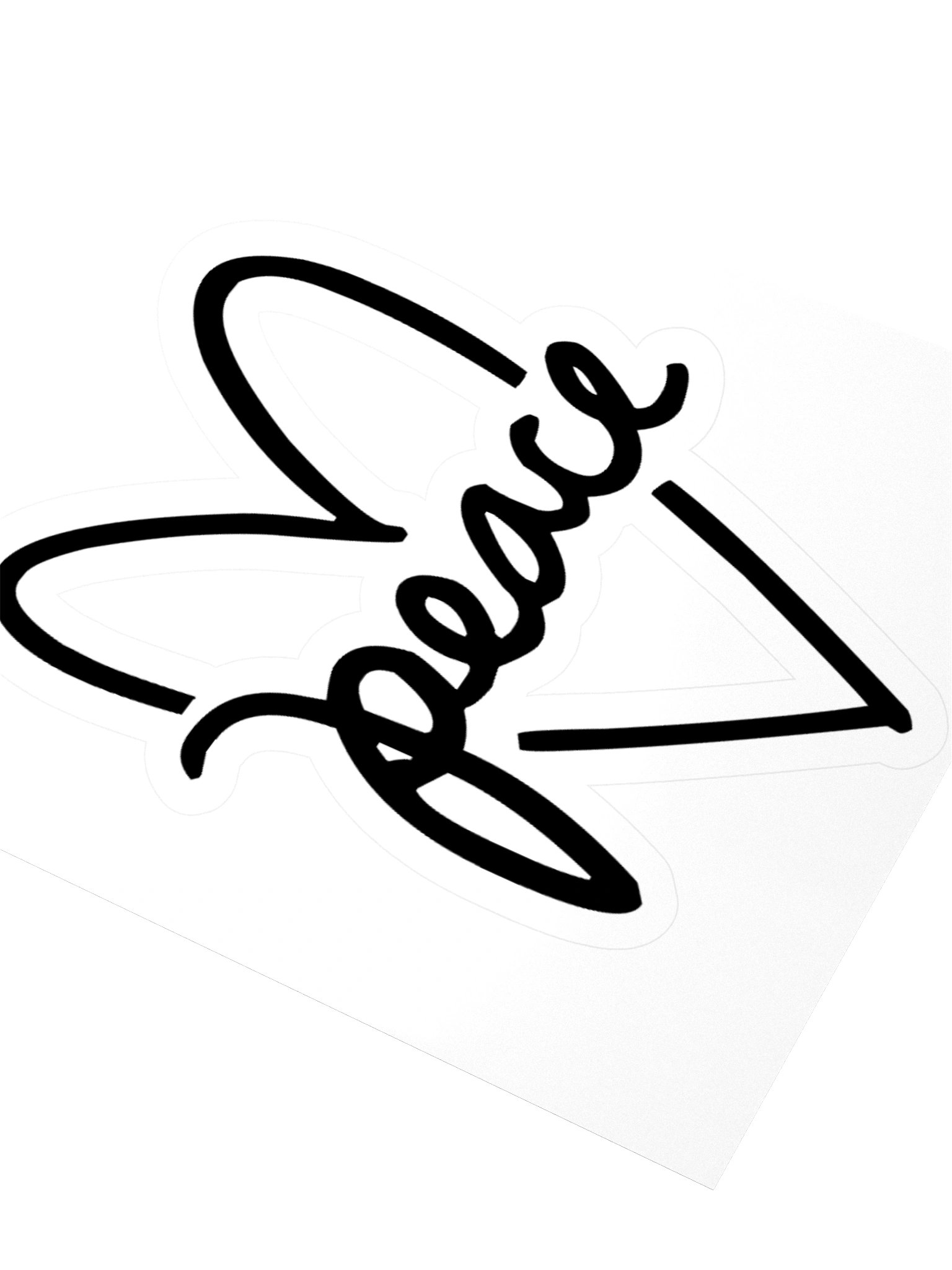 Peace Heart Sticker product image (3)