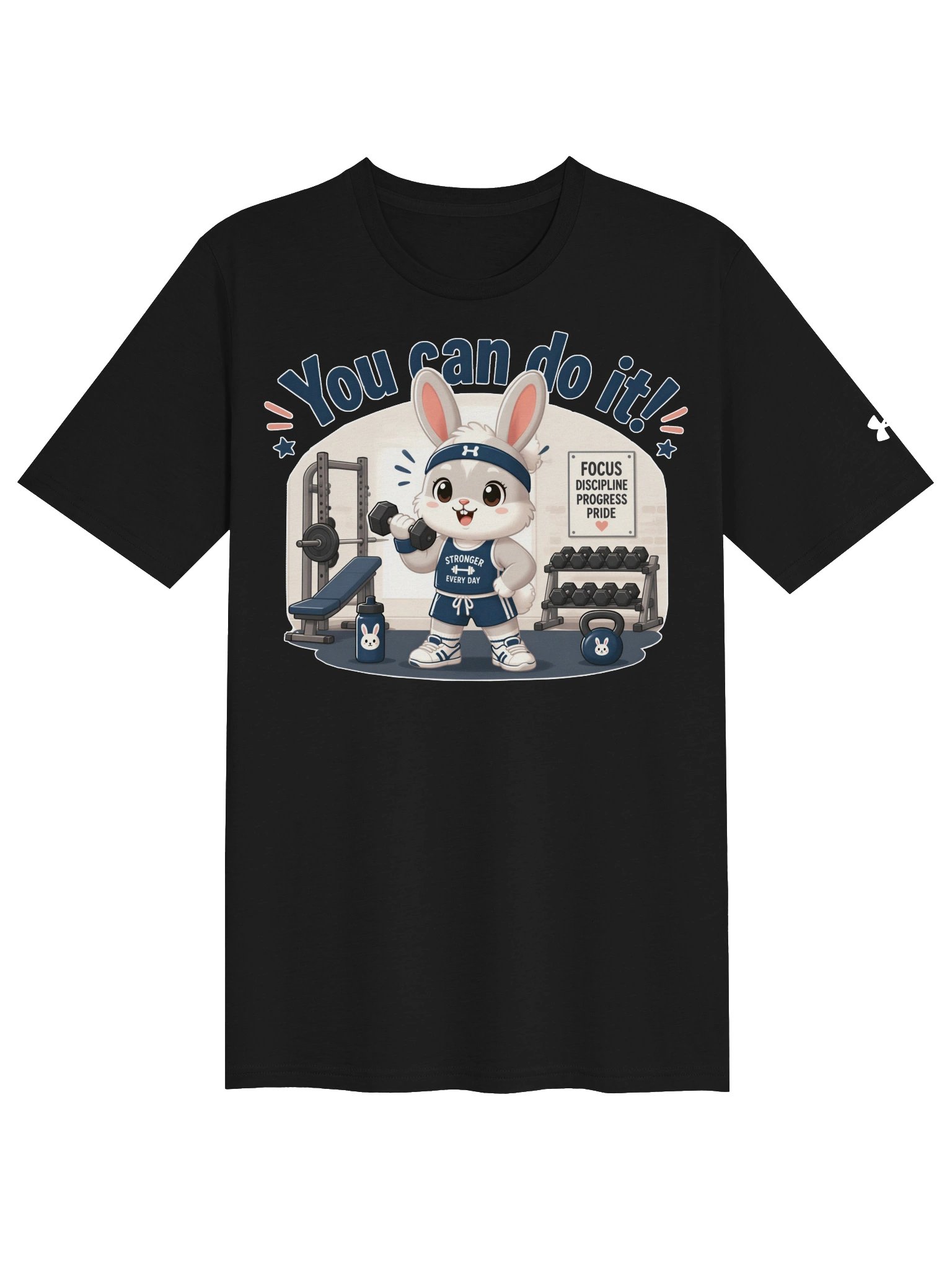 You Can Do It Bunny Gym Tee product image (4)