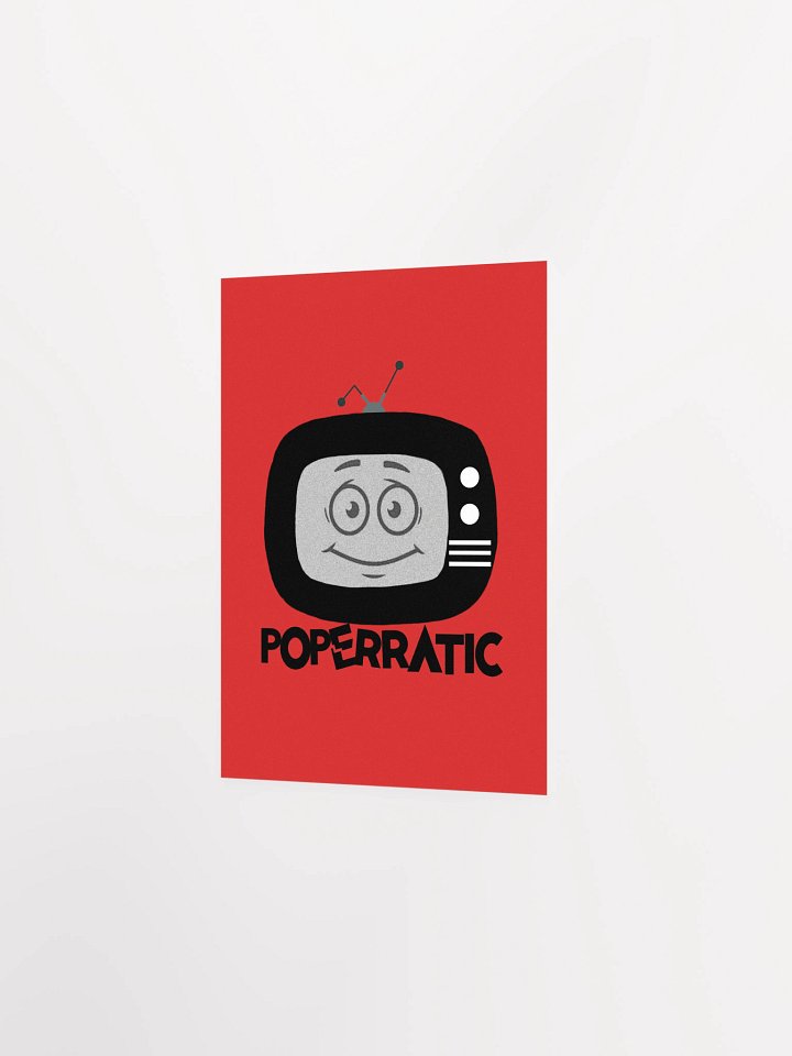 Poperratic Babysitter Logo - Black on Red Poster product image (8)