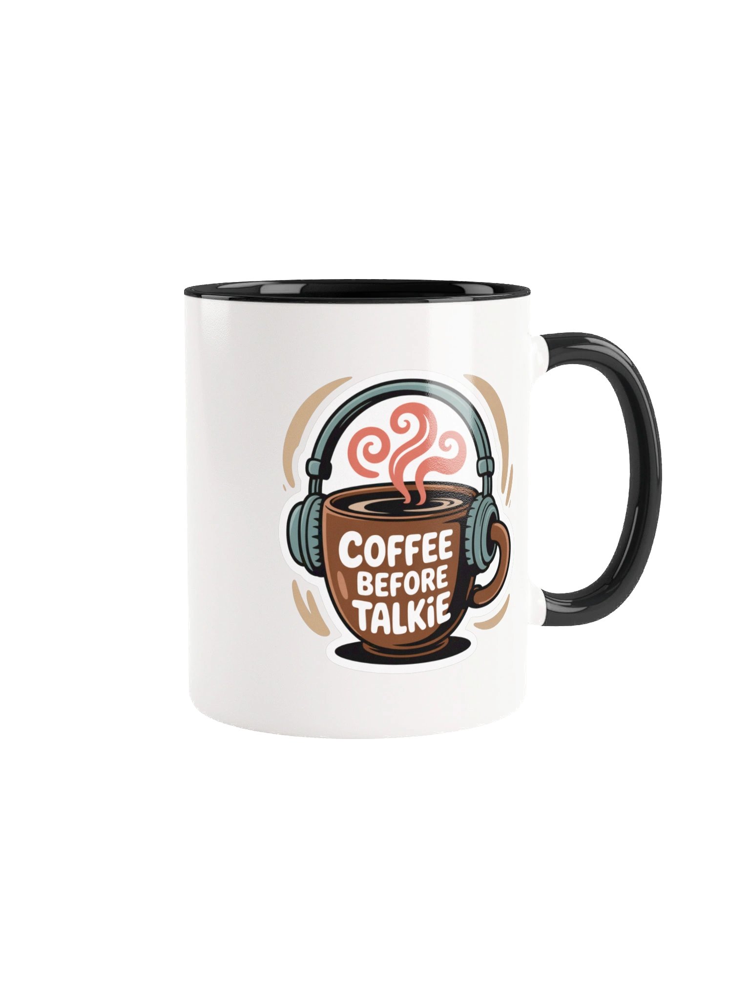 Coffee Before Talkie Funny Mug - with Color Inside product image (1)