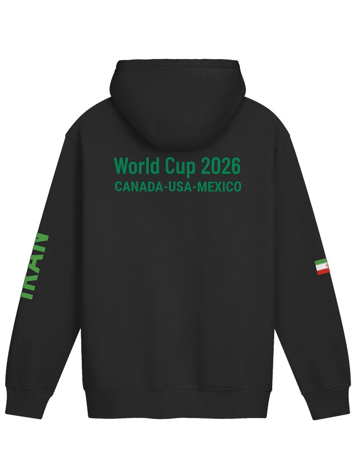 Iran 2026 World Cup Flag Hoodie - Premium 3-End Fleece - Unisex Hoodie product image (11)