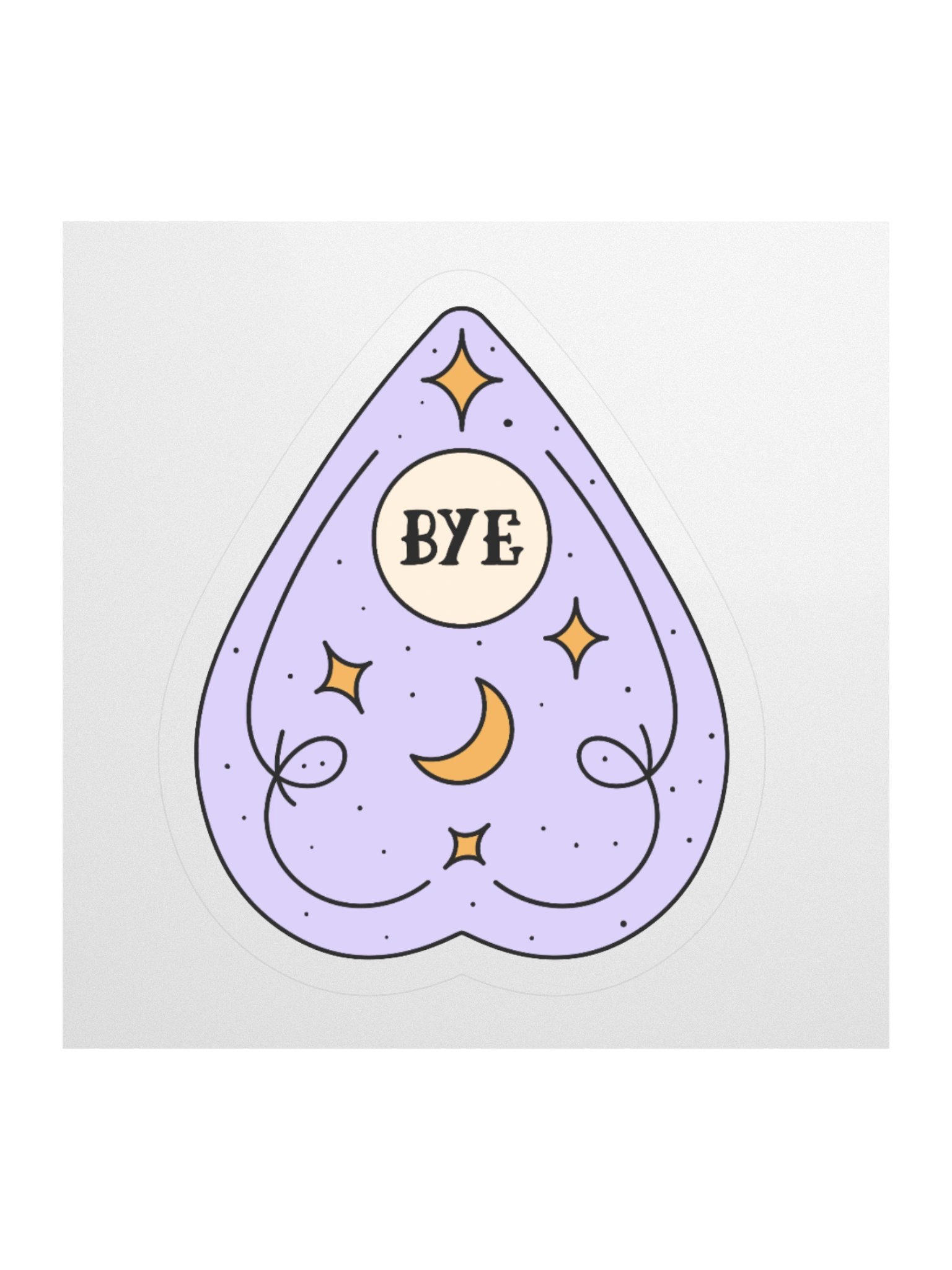 "BYE" Ouija Board Response Sticker product image (1)