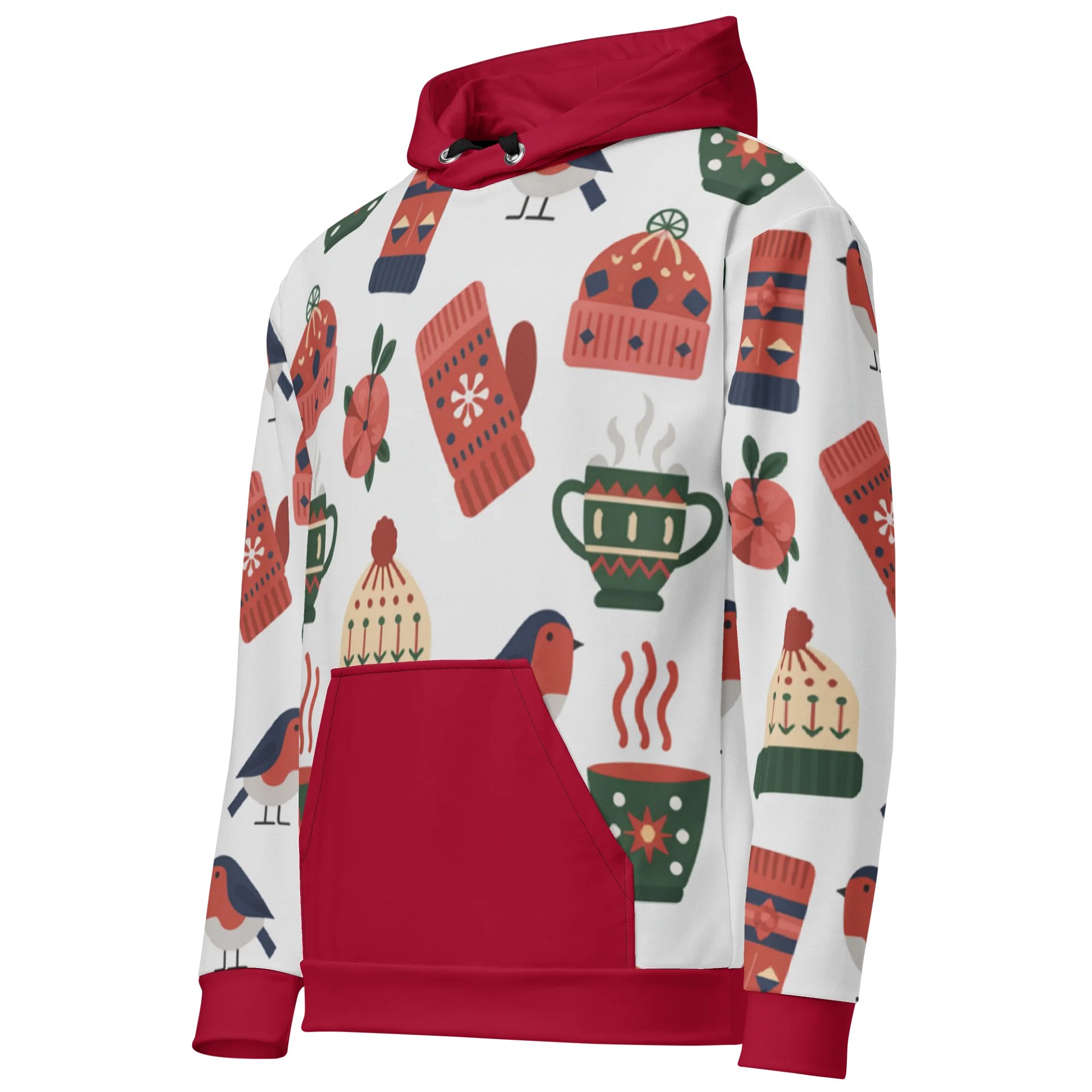 Nordic Winter Robin Hoodie product image (3)