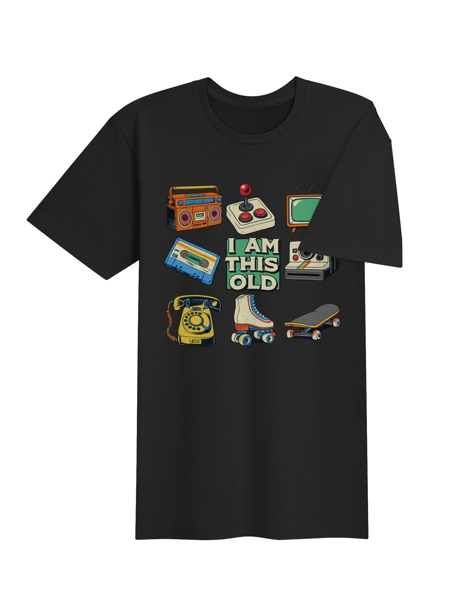 I Am This Old Retro Vintage Nostalgia 80s 90s Cassette Tape T-Shirt product image (4)