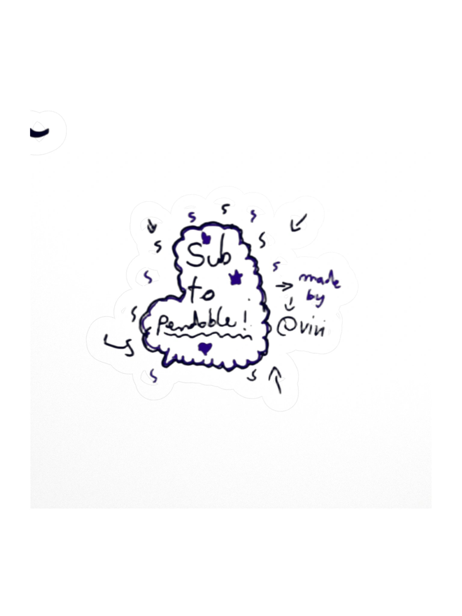 Sub to Pendoble Sticker product image (1)