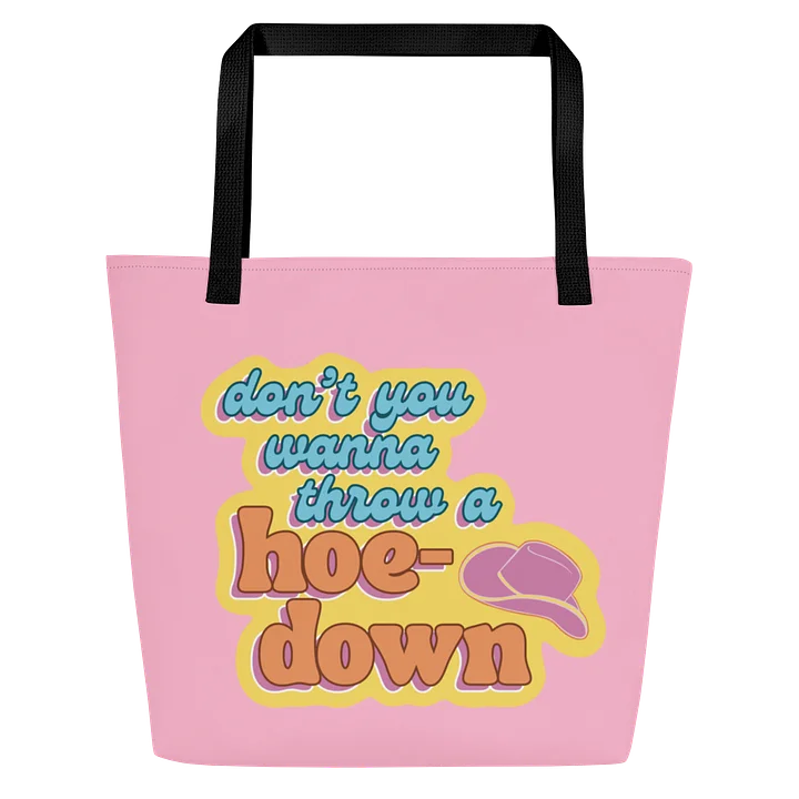Don't You Wanna Throw a Hoedown Pink Tote Bag product image (1)
