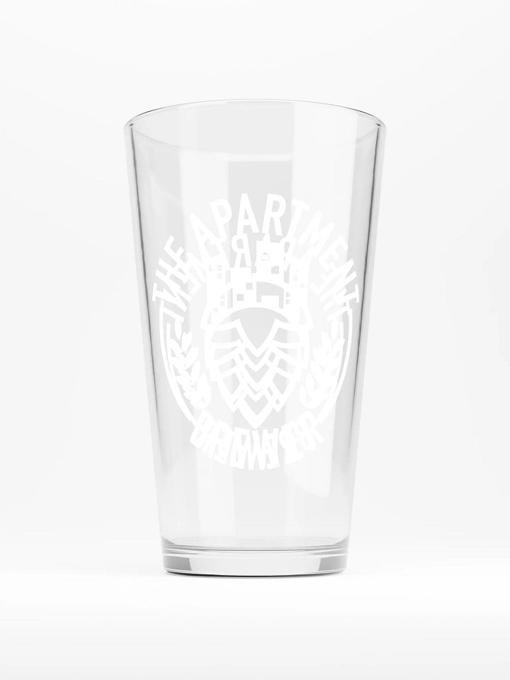 Main Logo Pint Glass (White) product image (1)