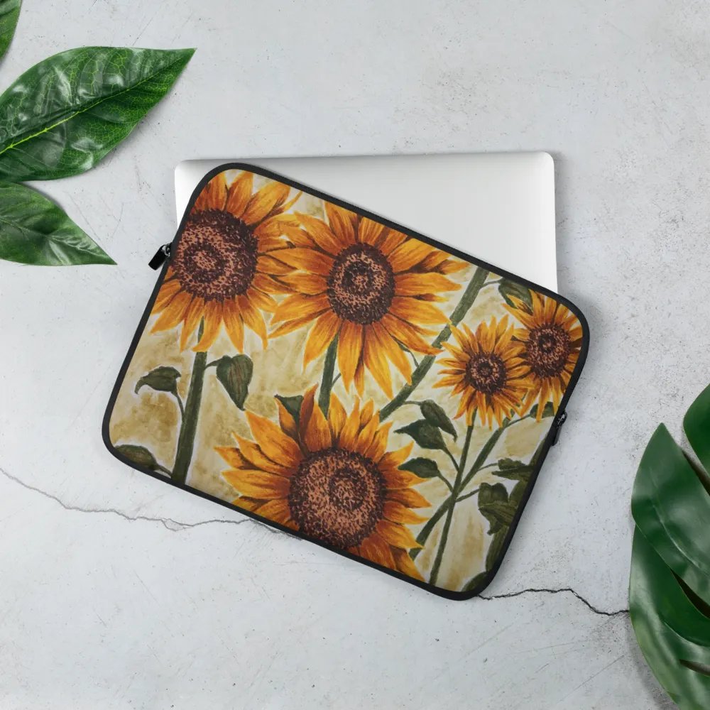 SUNFLOWERS laptop sleeve product image (1)