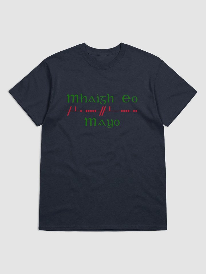 Mayo/Maigh Eo, Scholastic style Ogham printed T-shirt product image (1)