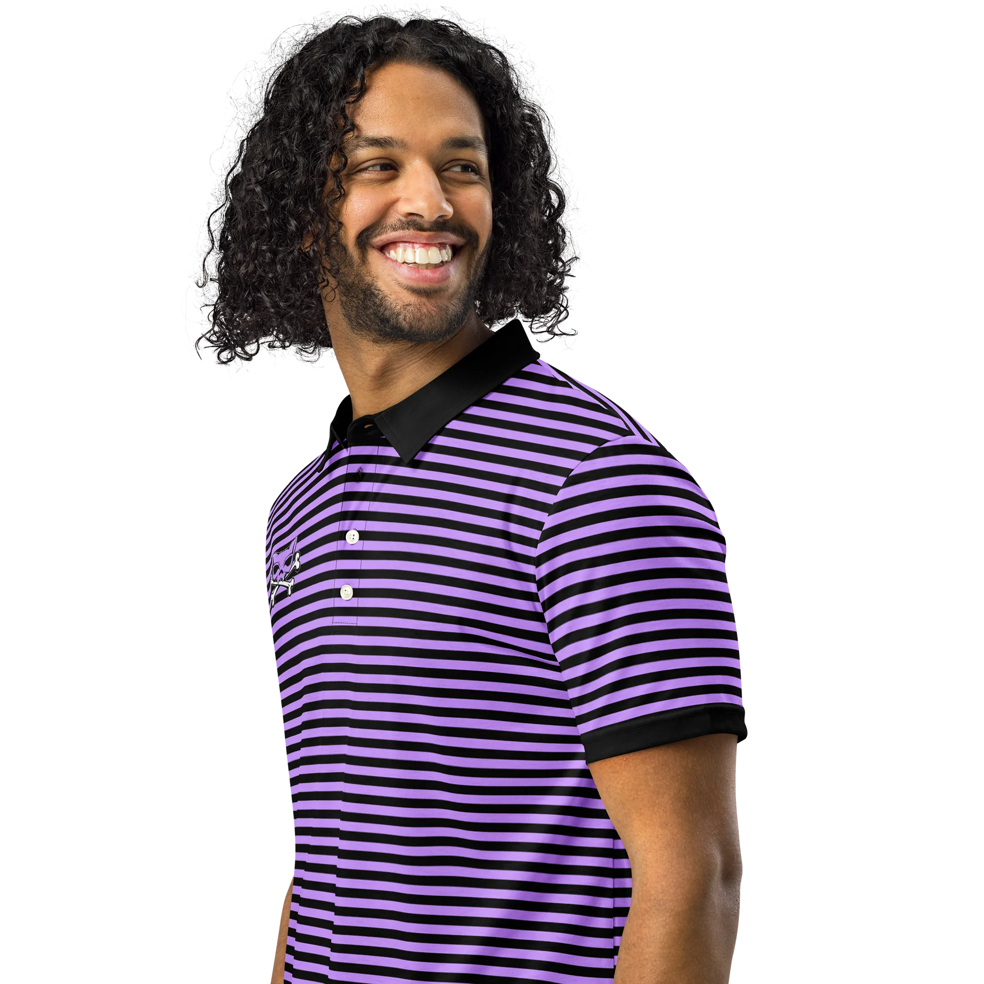 Purple and Blaque Red Kat Skull Polo product image (3)