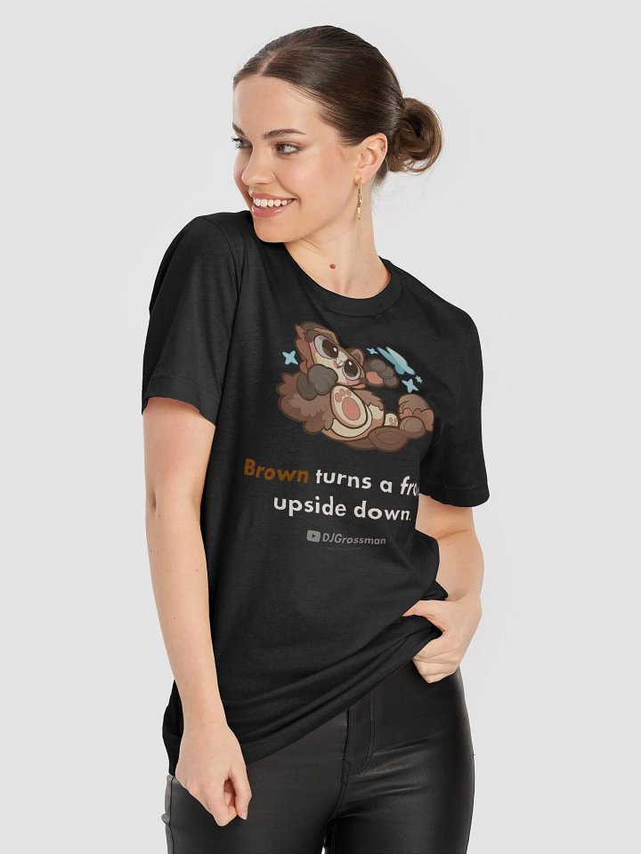Playing Terra • "Brown turns a frown upside down." • Supersoft T-shirt product image (8)