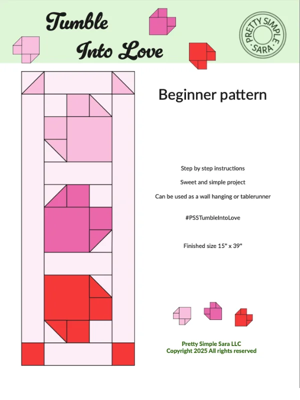 Tumble Into Love Table Runner product image (1)