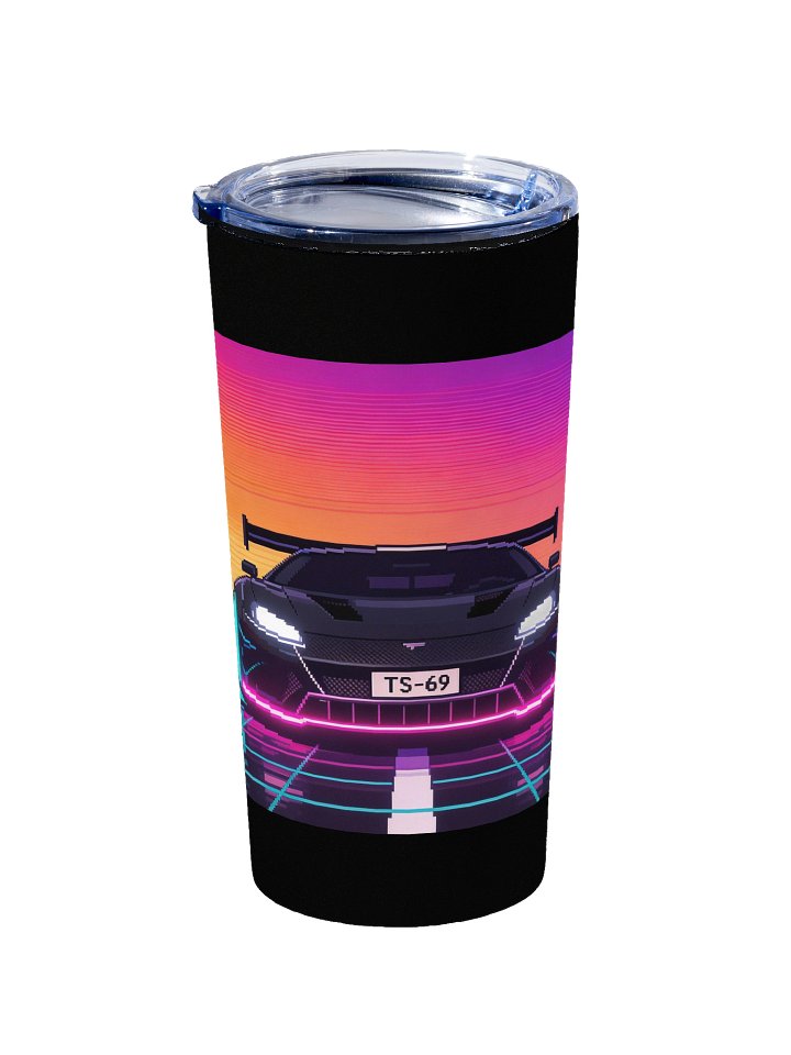 TS-69 Sunset Retro Pixel Art | 20oz Stainless Steel Tumbler product image (2)