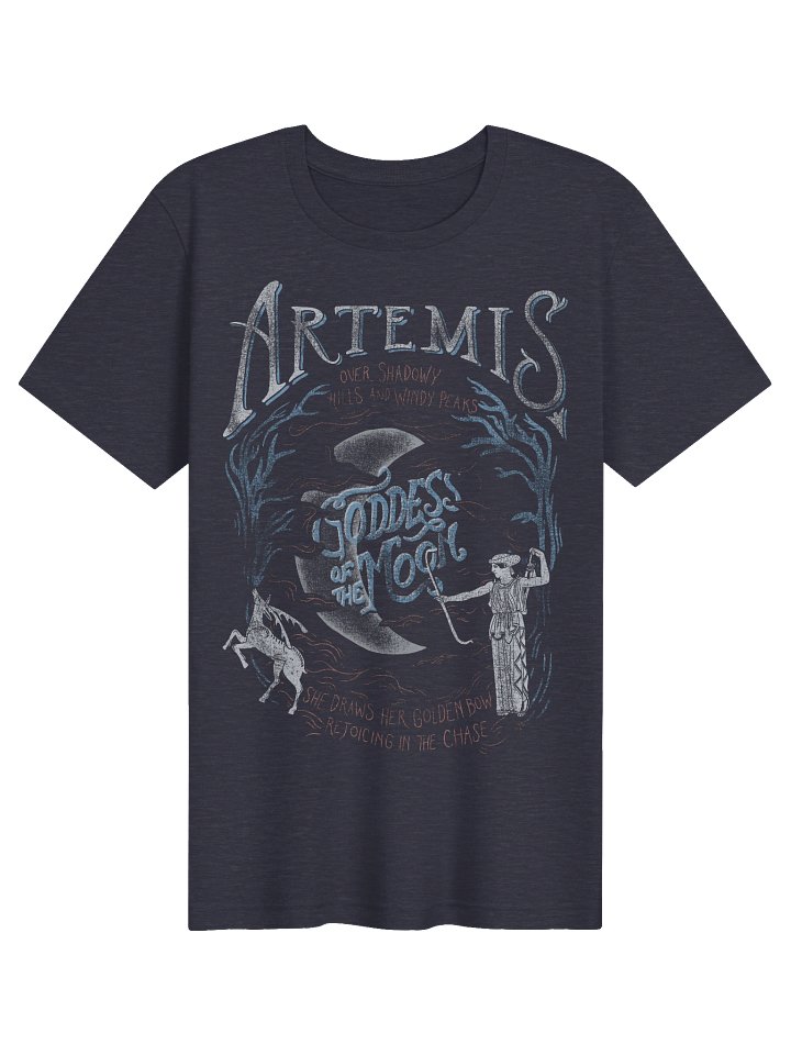 Artemis Goddess of the Moon vintage band tee unisex blue/pink product image (1)