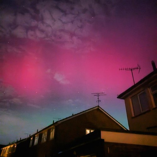 Aurora Borealis? At this time of year? At this time of day? In this part of the country? Localised entirely within your kitch...