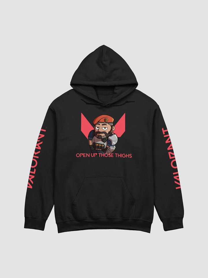 MikeySez - Brimstone - "Open up those thighs" Valorant Hoodie product image (1)