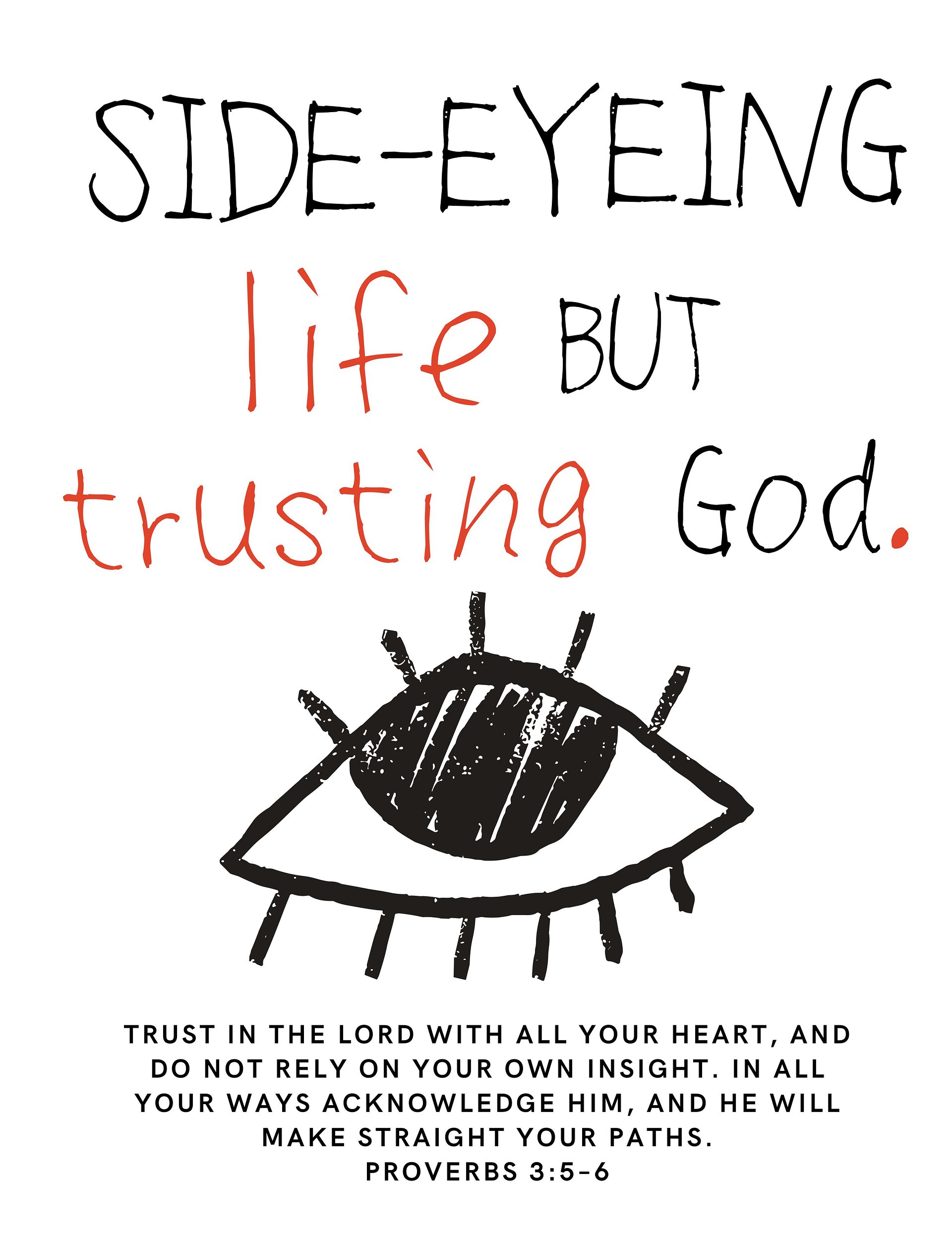 Side-eyeing Life. But Trusting God. product image (4)