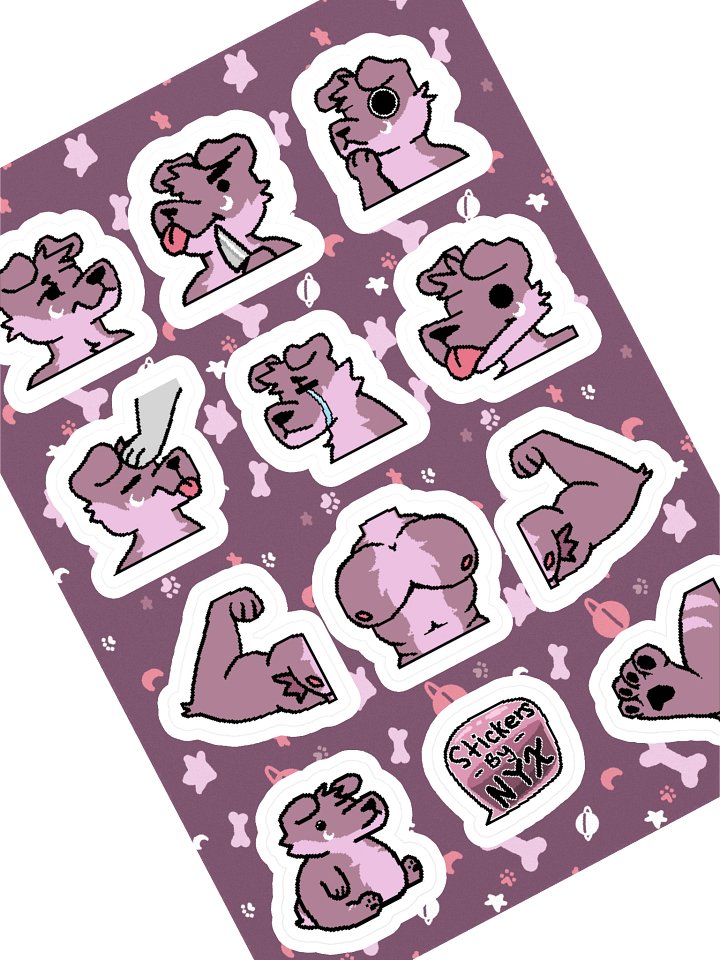 Nyx's Emote Sticker Sheet product image (1)