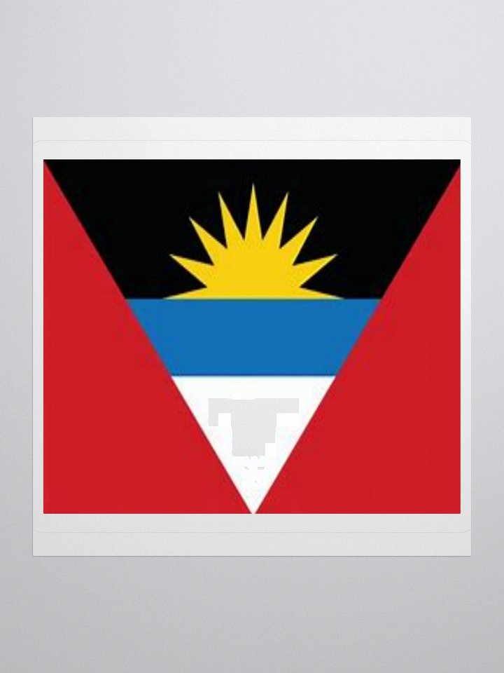 Exclusive Antigua and Barbuda Flag Kiss-Cut Stickers - High-Quality Vinyl, Multiple Sizes product image (1)