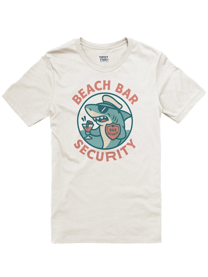 Captain Shark Beach Bar Security T-Shirt product image (1)