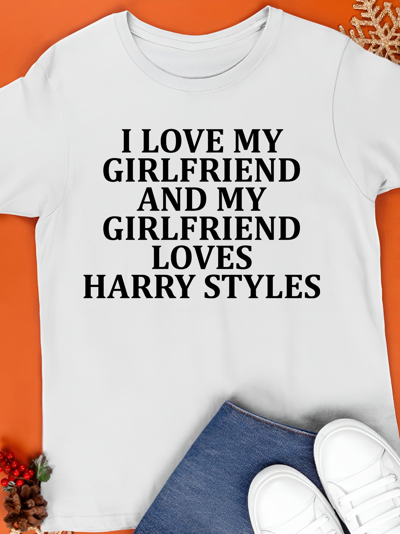 I Love My Girlfriend and My Girlfriend Loves Harry Styles Shirt product image (1)
